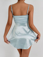 YSONA Twist Front Cutout Mini Dress — model wearing | Women's Dress | Shop YSONA