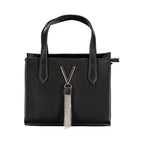 Mario Valentino Nero Polyurethane Women's Bag with Handles and Shoulder Strap
