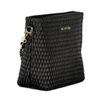 Mario Valentino Nero Poliuretano Women's Bag with Removable Shoulder Handle