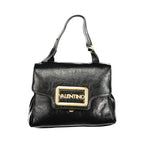 Mario Valentino Nero Poliuretano Women Bag With Adjustable Handle