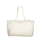 Mario Valentino Bianco Polyurethane Women's Bag with Handles and Internal Pocket