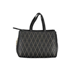Mario Valentino Nero Poliuretano Donna Bag with Adjustable and Removable Strap