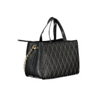 Mario Valentino Nero Poliuretano Donna Bag with Adjustable and Removable Strap