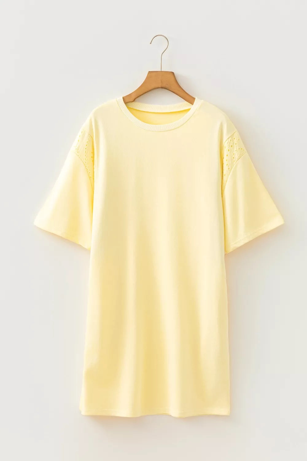 YSONA Round Neck Half Sleeve T-Shirt Dress — detail view | Women's Dress | Shop YSONA
