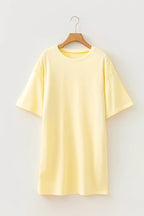 YSONA Round Neck Half Sleeve T-Shirt Dress — detail view | Women's Dress | Shop YSONA