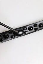 Dolce & Gabbana Black Studded Leather Metal Logo Buckle Belt