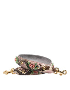 Dolce & Gabbana Multicolor Python Embellished Crystal Stud Shoulder Strap
