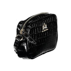 La Martina Black Polyurethane Women Shoulder Bag