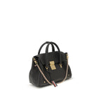 Thom Browne Gray Calf Leather Bos Taurus Handbag