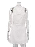 YSONA Halter Neck Mini Dress — model wearing | Women's Dress | Shop YSONA