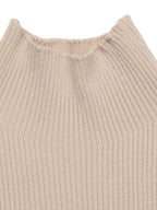 YSONA Ribbed Mock Neck Flare Sleeve Sweater Dress — full length view | Women's Dress | Shop YSONA