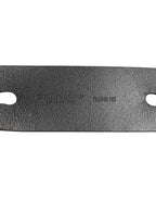 Dolce & Gabbana Black Double Strap Leather Silver Buckle Belt