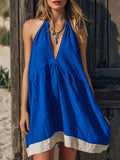 YSONA Backless Halter Neck Mini Dress — front view | Women's Dress | Shop YSONA