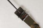 Dolce & Gabbana Military Green Nylon Logo Metal Buckle Belt