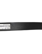 Dolce & Gabbana Brown Glossy Leather Classic Metal Buckle Belt