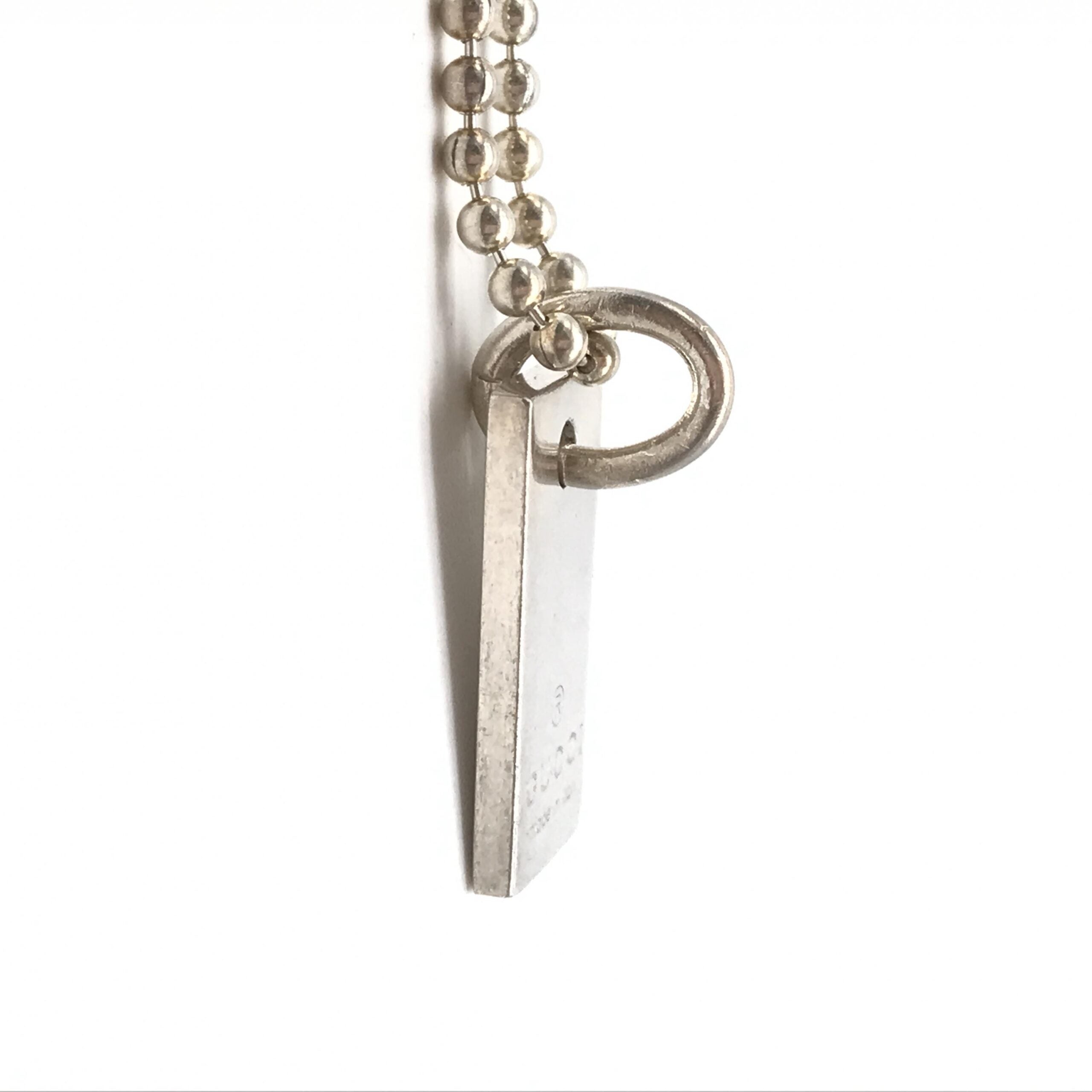 925 Sterling Silver Gucci Necklace - view 3