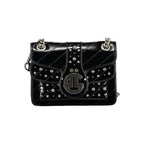 Gaelle Paris Black Polyurethane Women Shoulder Bag