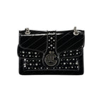 Gaelle Paris Black Polyurethane Women's Bag