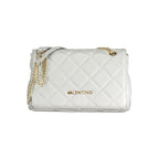 Mario Valentino Gray Polyurethane Women's Bag With Chain Shoulder Handle