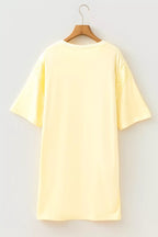 YSONA Round Neck Half Sleeve T-Shirt Dress — model wearing | Women's Dress | Shop YSONA
