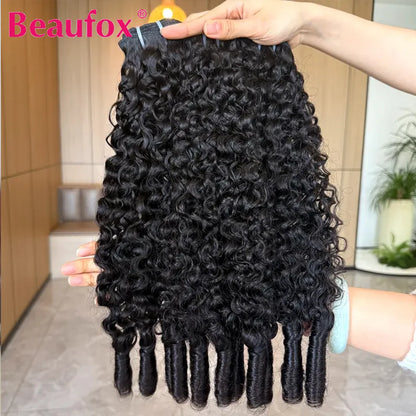 Burmese Curly Hair Bundles – Pixie Curly Water Wave Virgin Human Hair Weave