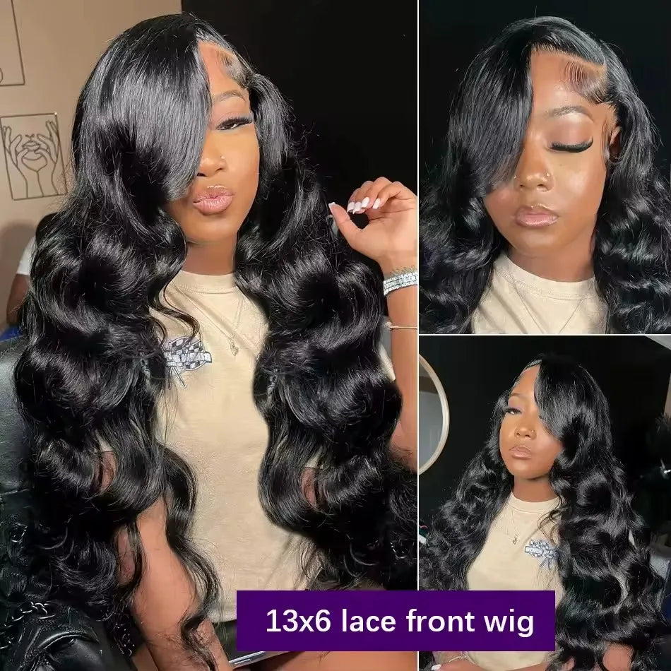Loose Body Wave HD Lace Front Wig – 13x4 & 13x6 Pre-Plucked with Baby Hair, 40–44 Inch