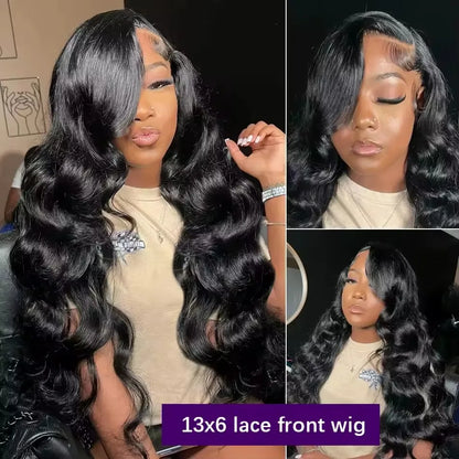 Loose Body Wave HD Lace Front Wig – 13x4 & 13x6 Pre-Plucked with Baby Hair, 40–44 Inch