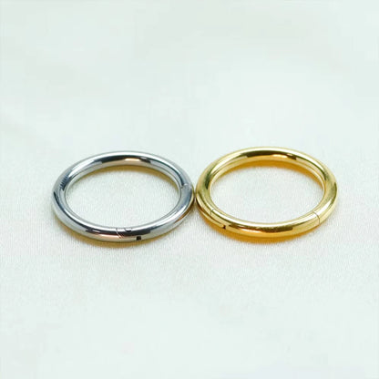 1/10PCS ASTM F136 G23 Titanium Hinged Hoop Nose Rings 20G 18G 16G Septum Ring Body Piercing Jewelry Helix Cartilage Rook Earring