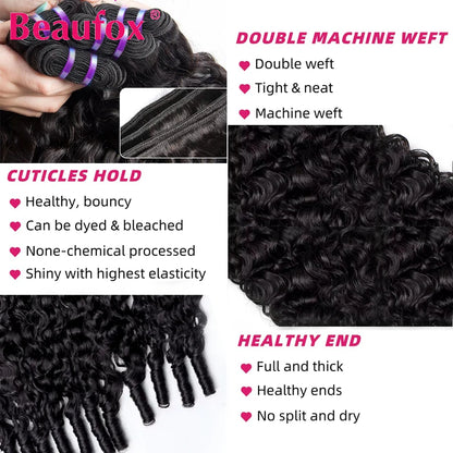 Burmese Curly Hair Bundles – Pixie Curly Water Wave Virgin Human Hair Weave
