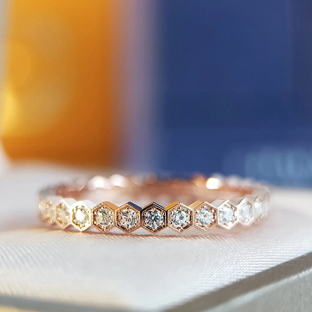 CAOSHI Fashion Simple Design Women Rings For Wedding Low-key Rose Gold Color/Silver Color Female Engagement Finger-ring Jewelry