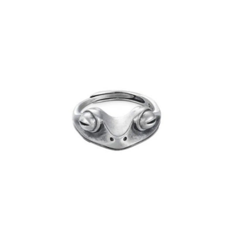 Retro Peacock Frog Ring Men Women Fashion Alloy Rings Animal Wings Hip Hop Rock Jewelry Gift Resizable Wholesale