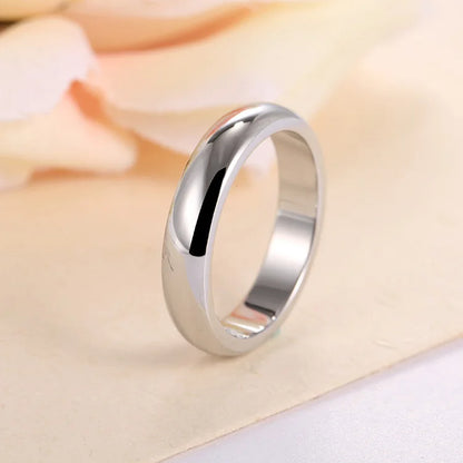 Le.Baiser High quality Simple Round Men Rings female Rose Gold color wedding rings for women Lover's fashion Jewelry  Gift