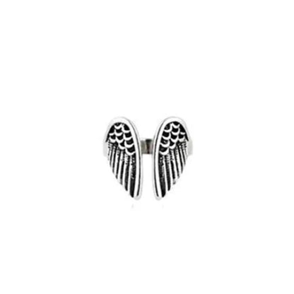 Retro Peacock Frog Ring Men Women Fashion Alloy Rings Animal Wings Hip Hop Rock Jewelry Gift Resizable Wholesale
