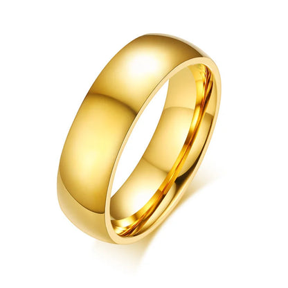 Simple Couple Wedding Band Rings for Women Men Customized Record Name Date Lovers Anniversary Gift Jewelry
