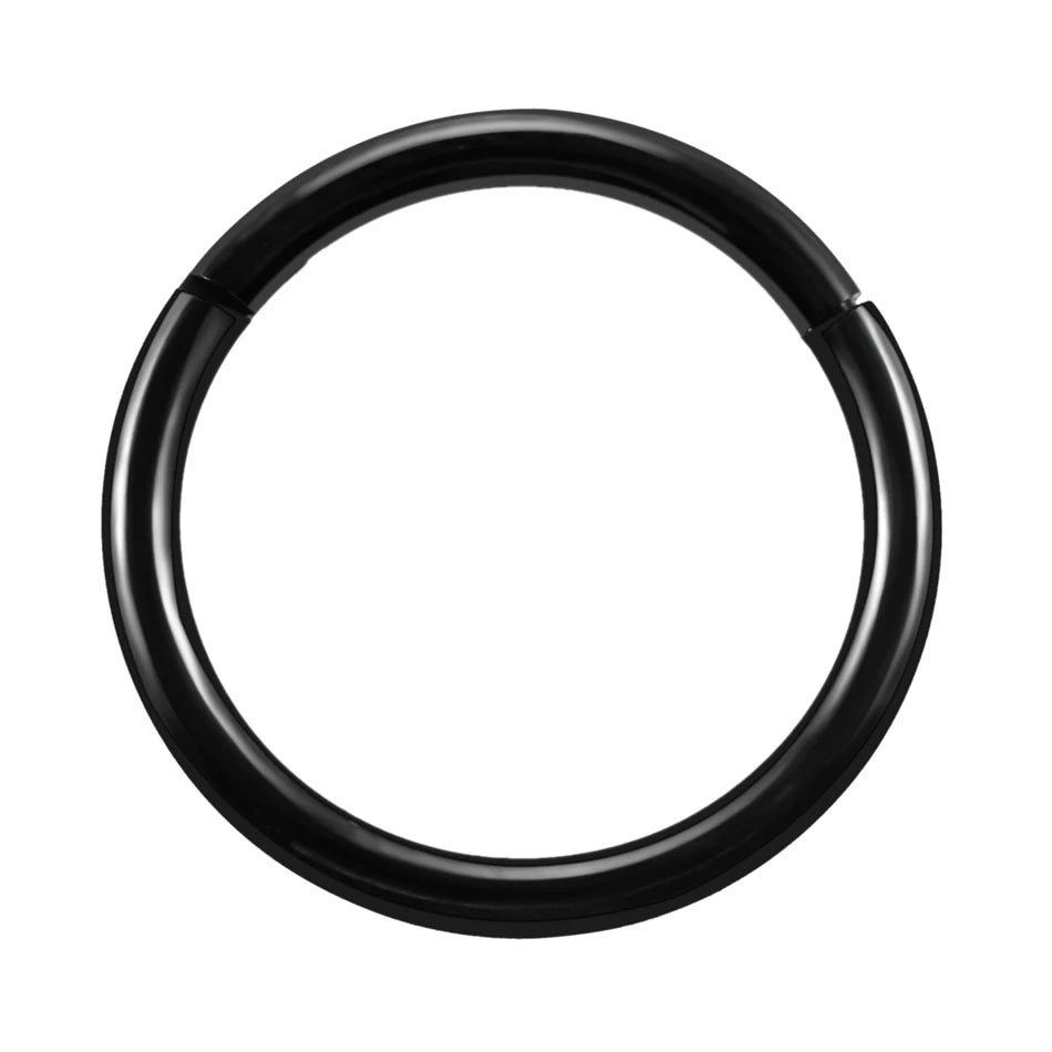 1PC G23 Titanium Hinged Segment Nose Ring 16g&14g Nipple Clicker Ear Cartilage Tragus Helix Lip Piercing Unisex Fashion Jewelry
