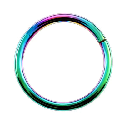 1PC G23 Titanium Hinged Segment Nose Ring 16g&14g Nipple Clicker Ear Cartilage Tragus Helix Lip Piercing Unisex Fashion Jewelry