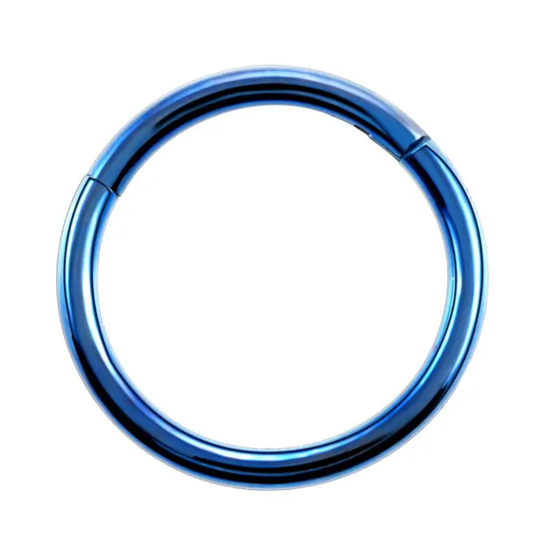 1PC G23 Titanium Hinged Segment Nose Ring 16g&14g Nipple Clicker Ear Cartilage Tragus Helix Lip Piercing Unisex Fashion Jewelry