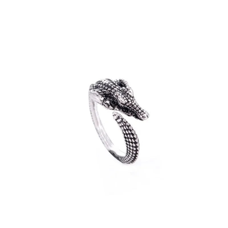 Retro Peacock Frog Ring Men Women Fashion Alloy Rings Animal Wings Hip Hop Rock Jewelry Gift Resizable Wholesale