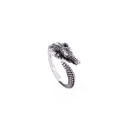 Retro Peacock Frog Ring Men Women Fashion Alloy Rings Animal Wings Hip Hop Rock Jewelry Gift Resizable Wholesale