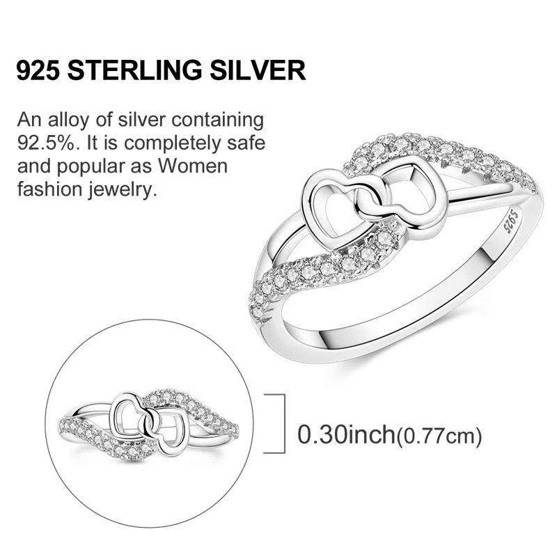 925 Sterling Silver Rings Infinite Love Sun Moon Eye Flower Ring For Women Original Wedding Ring Jewelry Gift