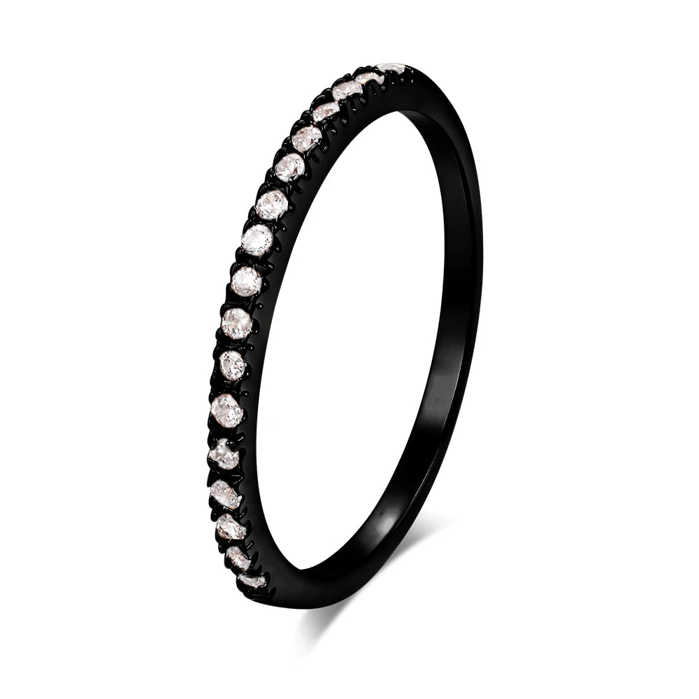 Thin Finger Rings For Women Aesthetic Accessories Dating Engagement Tiny Women's Dainty Ring Colorful Jewelry Wholesale R132