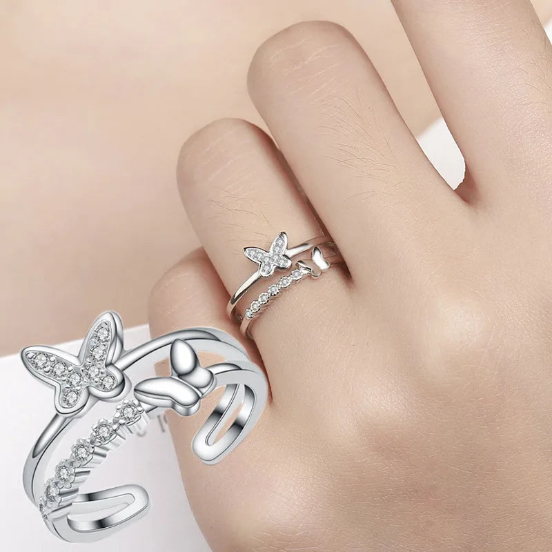 925 Sliver Rings Shining 5A Zircon for Women Wedding Engagement Sterling Silver Jewelry Fashion Luxury Gift High Quality