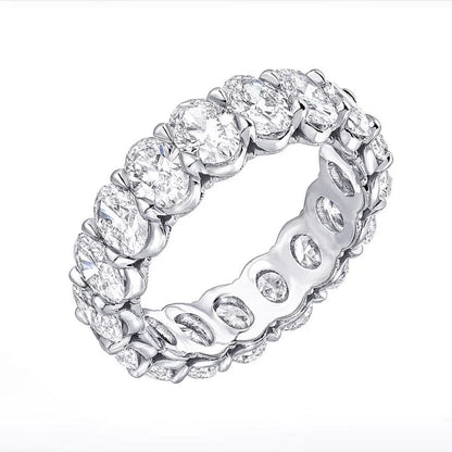 Luxury 925 Sterling SILVER Oval Square Simulated Diamond Rings Finger For Cocktail ENGAGEMENT WEDDING Women JEWELRY