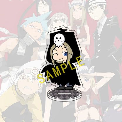 Anime SOUL EATER 10cm Acrylic Halloween Edition Character Maka Kid Standing Display Model Desktop Decoration Fan Gift Keychain