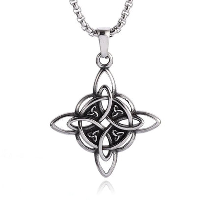 Stainless Steel 7 Archangel Seal Necklace Men's Solomon Kabbalah Seal Pendant Supernatural Protection Amulet Magical Jewelry