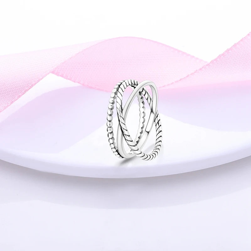 925 Sterling Silver Rings Infinite Love Sun Moon Eye Flower Ring For Women Original Wedding Ring Jewelry Gift
