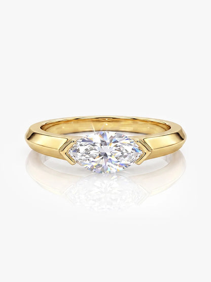 Classic Fashion 1CT Marquise Moissanite Diamond Rings for Women Anniversary Wedding 925 Sterling Silver Fine Jewelry