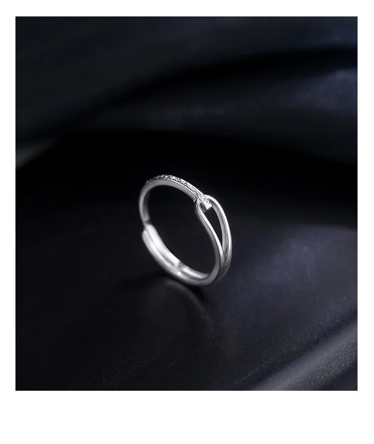 REETI 925 Sterling Silver Rings for Women Ring Open Ring Style Lady Prevent Allergy Sterling-silver-jewelry