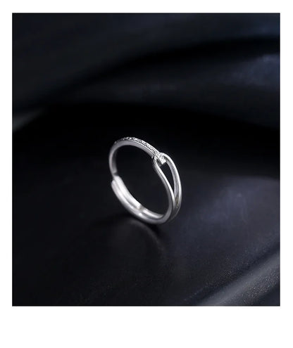 REETI 925 Sterling Silver Rings for Women Ring Open Ring Style Lady Prevent Allergy Sterling-silver-jewelry