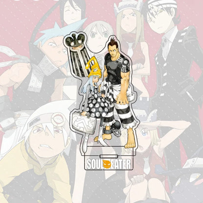 Anime Soul Eater Acrylic Standee Death the Kid Black Star Maka Figure Desk Decor Cosplay Keychain Halloween Gift 15CM